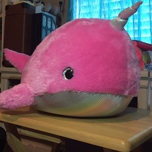 Pink narwhal stuff animal from Justice